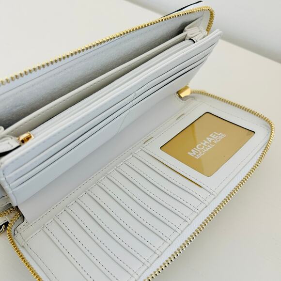 Michael Kors Large Continental Wallet Optic White MK - Picture 4 of 4